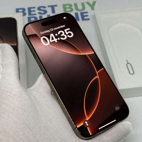 IMG_2357 iPhone 16 Pro 256GB goud /100% batt /zeer net /garantie