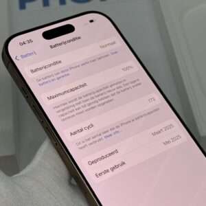 IMG_2358 iPhone 16 Pro 256GB goud /100% batt /zeer net /garantie