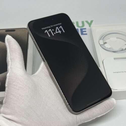 iPhone 15 Pro Max 256GB naturel /kras vrij /94% batt /garantie