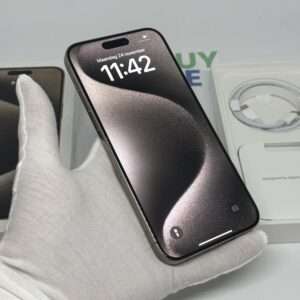 iPhone 15 Pro Max 256GB naturel /kras vrij /94% batt /garantie