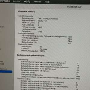 MacBook Air M1 512GB zilver /ongebruikt + 12 maanden garantie