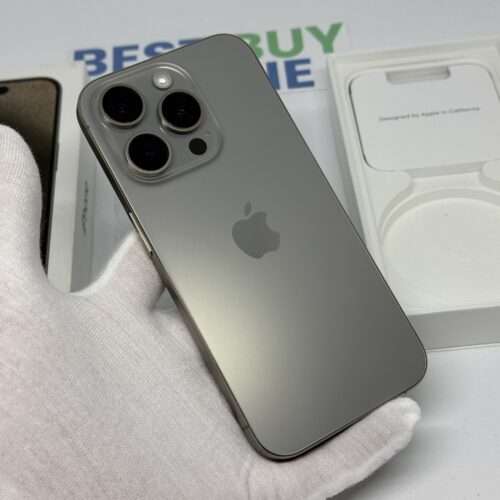 iPhone 15 Pro 512GB naturel /krasvrij /100% batt /garantie