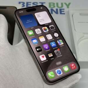 iPhone 15 Pro 512GB naturel /krasvrij /100% batt /garantie