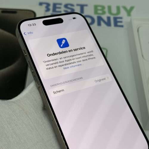 iPhone 15 Pro 512GB naturel /krasvrij /100% batt /garantie