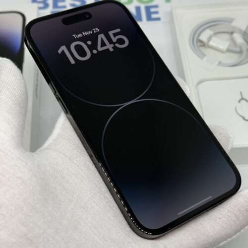 iPhone 14 Pro 256GB zwart /krasvrij /90% batt /garantie