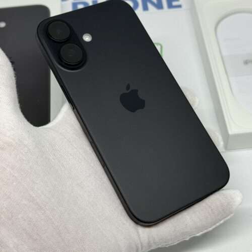 iPhone 16 128GB zwart /kras vrij glas /100% batt /garantie