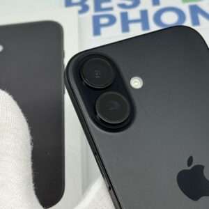 iPhone 16 128GB zwart /kras vrij glas /100% batt /garantie