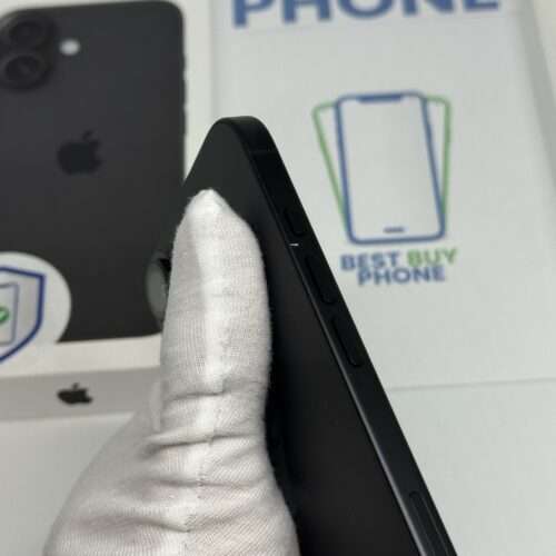 iPhone 16 128GB zwart /kras vrij glas /100% batt /garantie