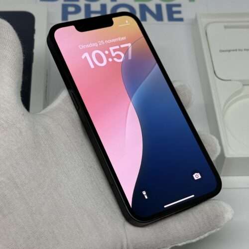 iPhone 13 mini 128GB zwart /krasvrij /100% batt /garantie