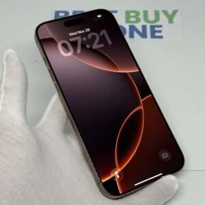 iPhone 16 Pro Max 256GB goud /krasvrij /93% batt /garantie