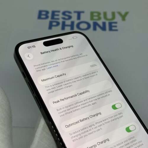 iPhone 14 Pro Max 256GB zwart /krasvrij /100% batt /garantie