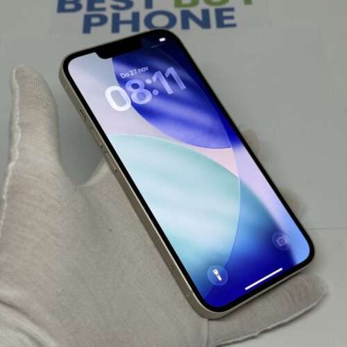 iPhone 13 128GB wit /krasvrij scherm /93% batt /garantie