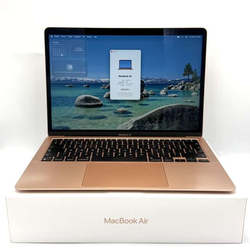 MacBook Air M1 256GB roze /zeer net /83% batt /garantie