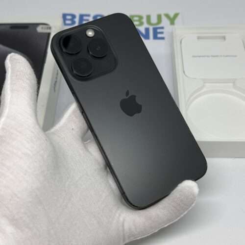 iPhone 15 Pro 128GB zwart /krasvrij scherm /90% batt /garantie