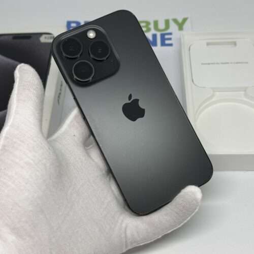 iPhone 15 Pro 128GB zwart /krasvrij scherm /90% batt /garantie