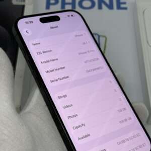 iPhone 15 Pro 128GB zwart /krasvrij scherm /90% batt /garantie