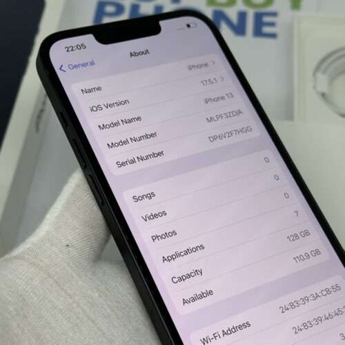 iPhone 13 128GB zwart /ongebruikt + 12 maanden garantie