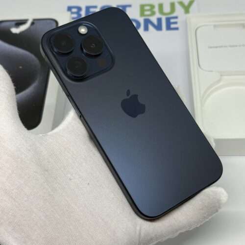 iPhone 15 Pro 256GB blauw /krasvrij /88% batt /garantie