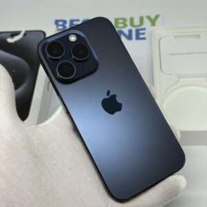 iPhone 15 Pro 256GB blauw /krasvrij /88% batt /garantie