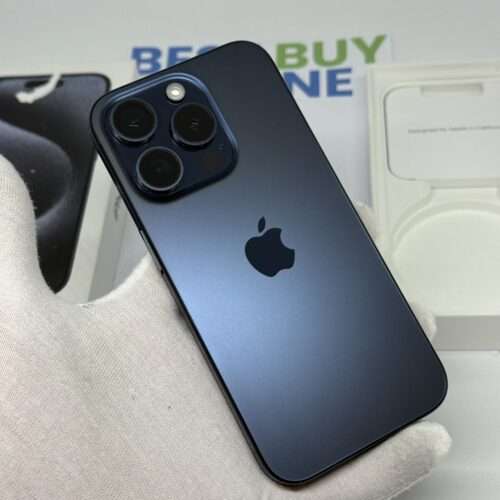 iPhone 15 Pro 256GB blauw /krasvrij /88% batt /garantie