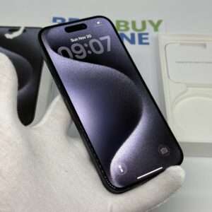 iPhone 15 Pro 256GB blauw /krasvrij /88% batt /garantie