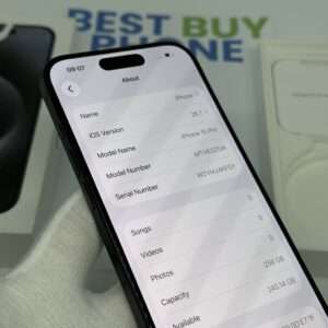 iPhone 15 Pro 256GB blauw /krasvrij /88% batt /garantie