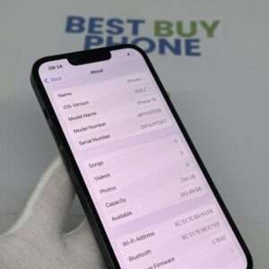 iPhone 14 256GB zwart /krasvrij /87% batt /garantie