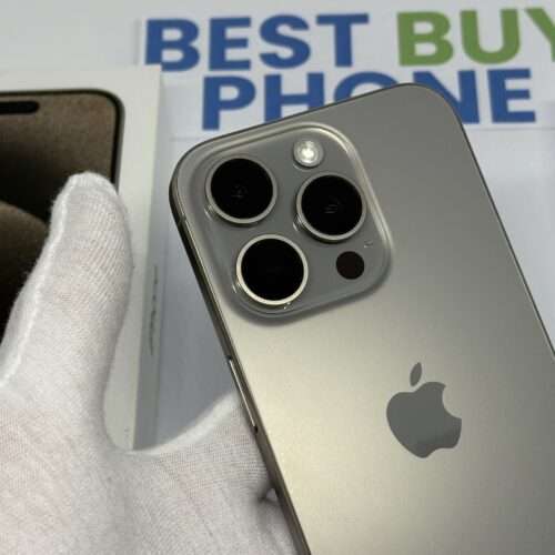 iPhone 15 pro 128GB naturel /kras vrij /86% batt /garantie