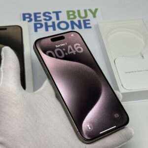 iPhone 15 pro 128GB naturel /kras vrij /86% batt /garantie