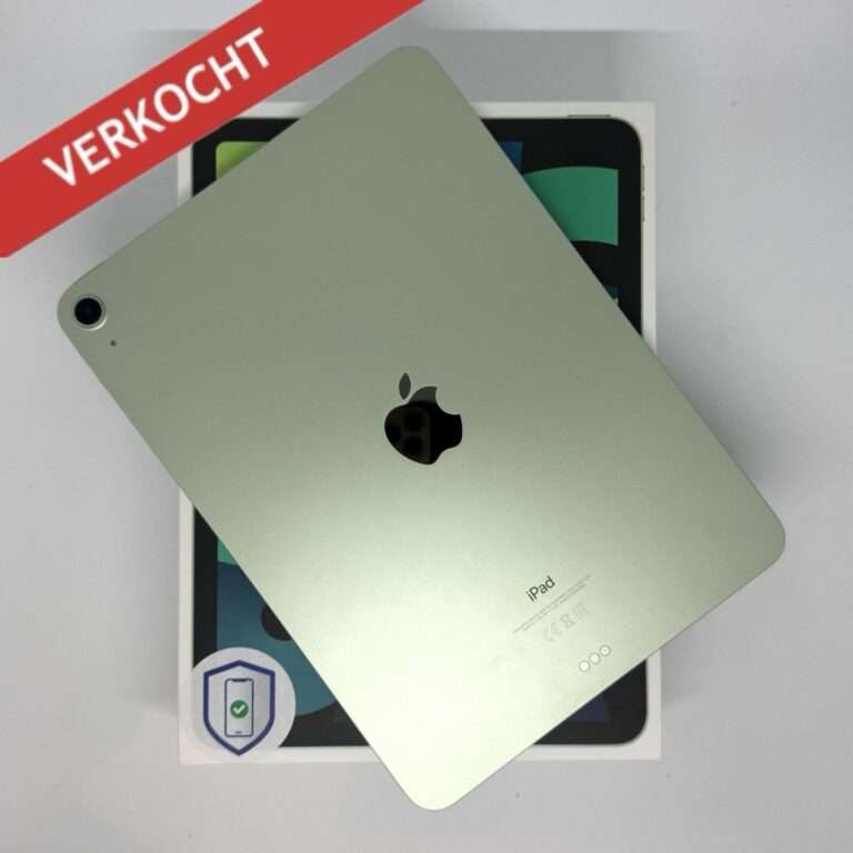 iPad Air 4e 256GB groen /krasvrij /88% batt /garantie