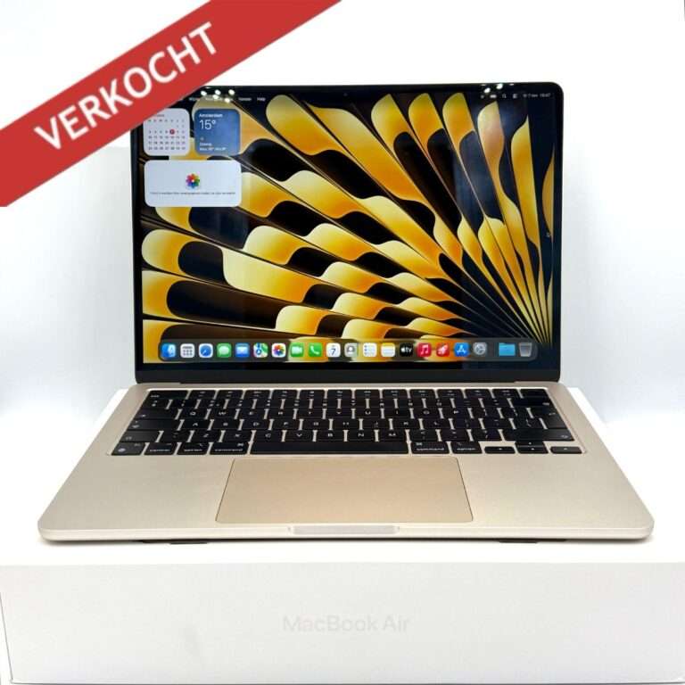 MacBook Air M2 256GB starlight /krasvrij /93% batt /garantie