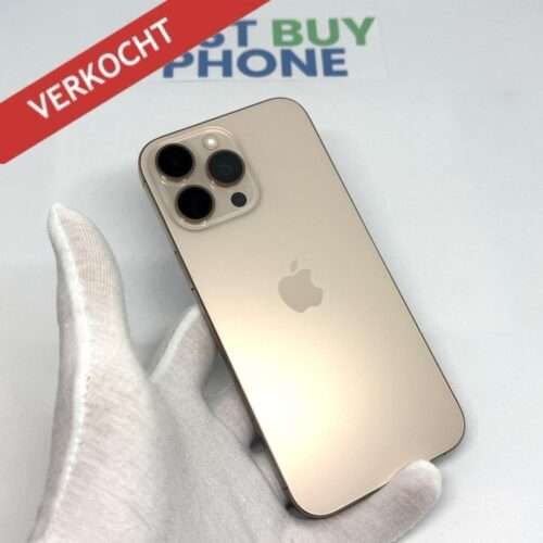iPhone 16 Pro Max 256GB goud /zeer net /91% batt /garantie