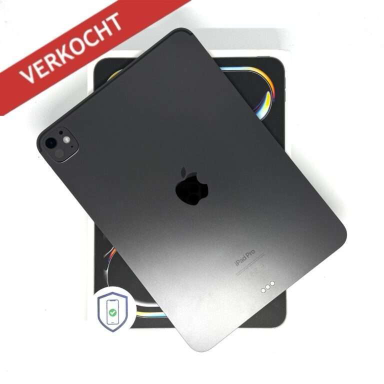 iPad Pro 5e 11 inch M4 256GB grijs /krasvrij /100% batt /garantie