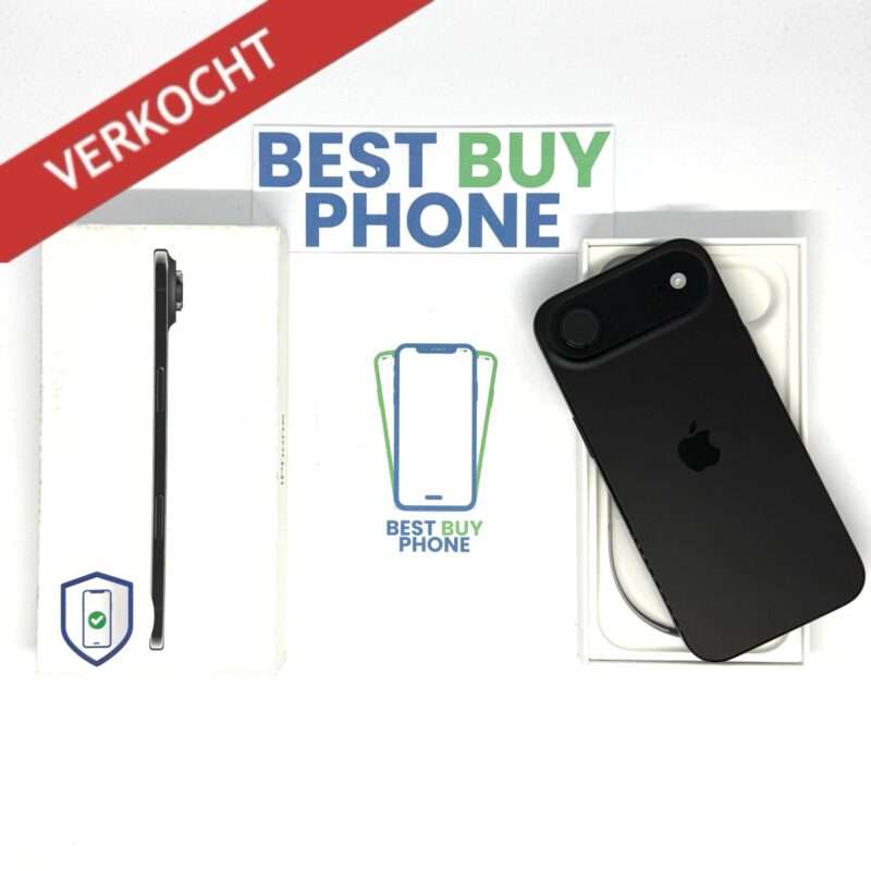 iPhone Air 256GB zwart /krasvrij /100% batt /garantie