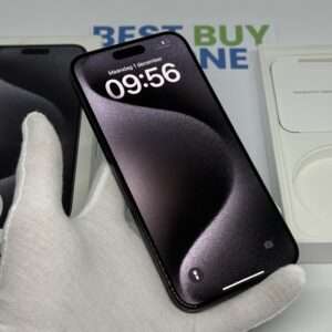 iPhone 15 Pro Max 256GB zwart /kras vrij scherm /100% batt /garantie