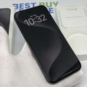 iPhone 15 Pro Max 256GB zwart /kras vrij scherm /100% batt /garantie