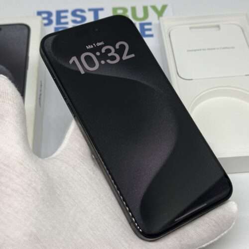 iPhone 15 Pro Max 256GB zwart /kras vrij scherm /100% batt /garantie