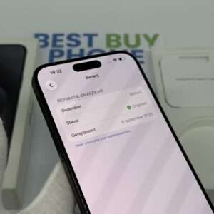 iPhone 15 Pro Max 256GB zwart /kras vrij scherm /100% batt /garantie