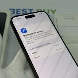 iPhone 15 Pro Max 256GB zwart /kras vrij scherm /100% batt /garantie