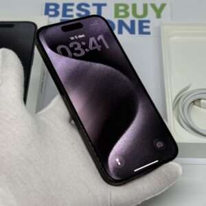 iPhone 15 pro 128GB zwart /kras vrij scherm /89% batt /garantie