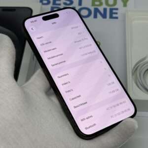 iPhone 15 pro 128GB zwart /kras vrij scherm /89% batt /garantie