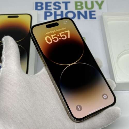 IMG_2950 iPhone 14 Pro 256GB goud /krasvrij glas /91% batt /garantie