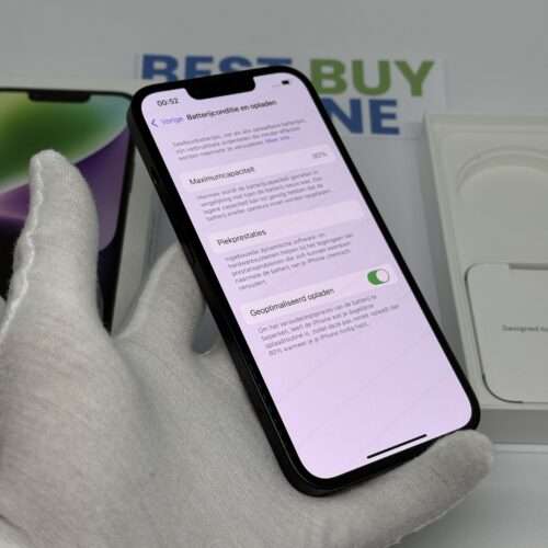 IMG_2977 iPhone 14 128GB zwart /licht gebruikt /90% batt /garantie