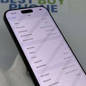 IMG_2987 iPhone 16 Pro Max 256GB zwart /zeer net/100% batt /garantie