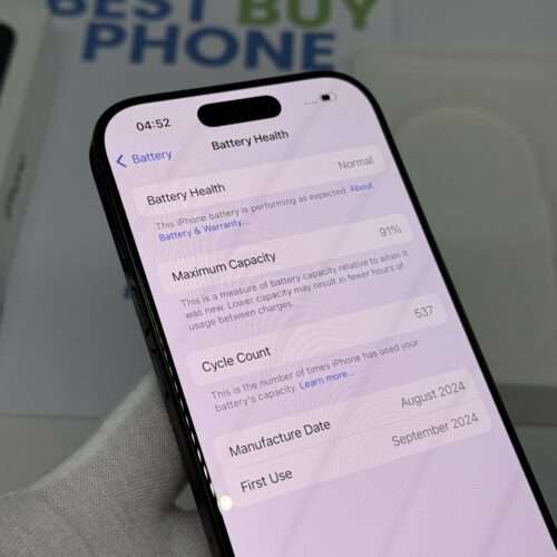 IMG_2999 iPhone 16 Pro 256GB zwart /zeet net /91% batt /garantie