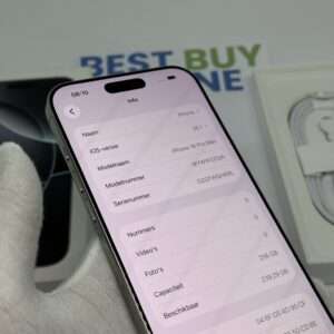 IMG_3014 iPhone 16 Pro Max 256GB wit /krasvrij /100% batt /garantie