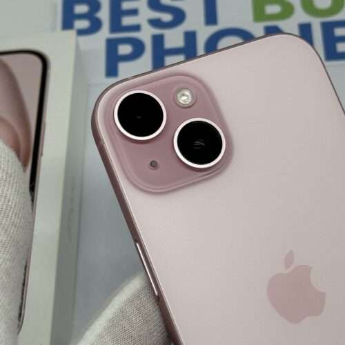 IMG_3028 iPhone 15 128GB roze /krasvrij /90% batt /garantie