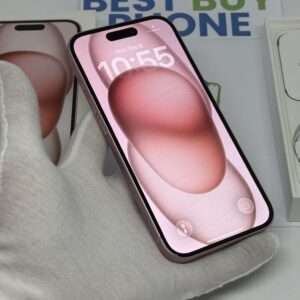 IMG_3030 iPhone 15 128GB roze /krasvrij /90% batt /garantie