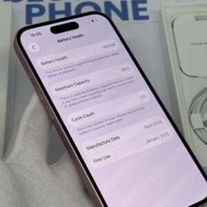 IMG_3031 iPhone 15 128GB roze /krasvrij /90% batt /garantie