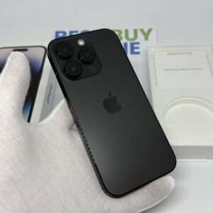 IMG_3049 iPhone 14 pro 128GB zwart /kras vrij glas /88% batt /garantie